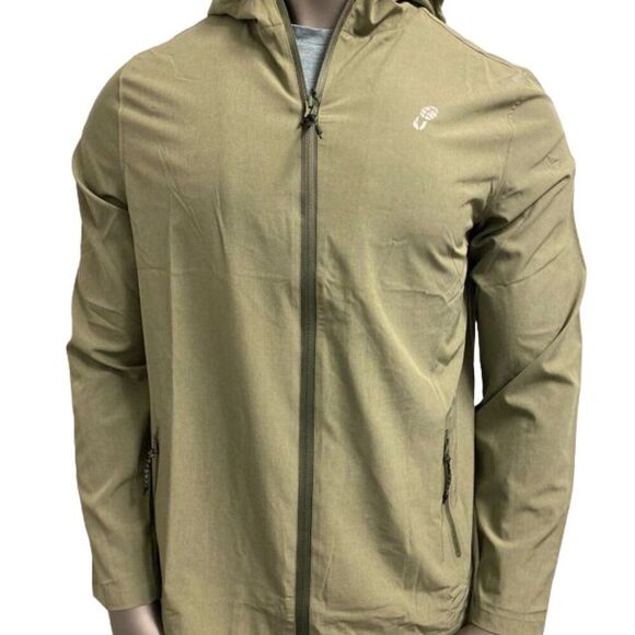 Charm City Run Men's Soft Shell Jacket Long Sleeve Cactus Size Small NWT - Picture 1 of 5